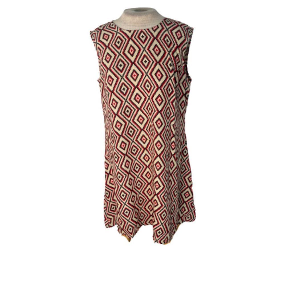 Geometric Patterned Mini Dress - Picture 2 of 6